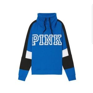 PINK cowl neck hoodie